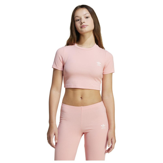 Adidas Παιδική κοντομάνικη μπλούζα Ribbed Crop Tee